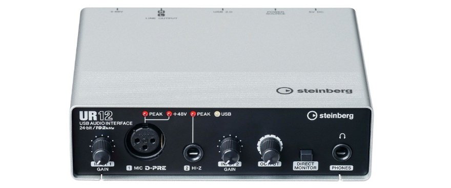 兼容iPad/Mac/PC，实现高品质录音的Steinberg USB音频接口UR12发布